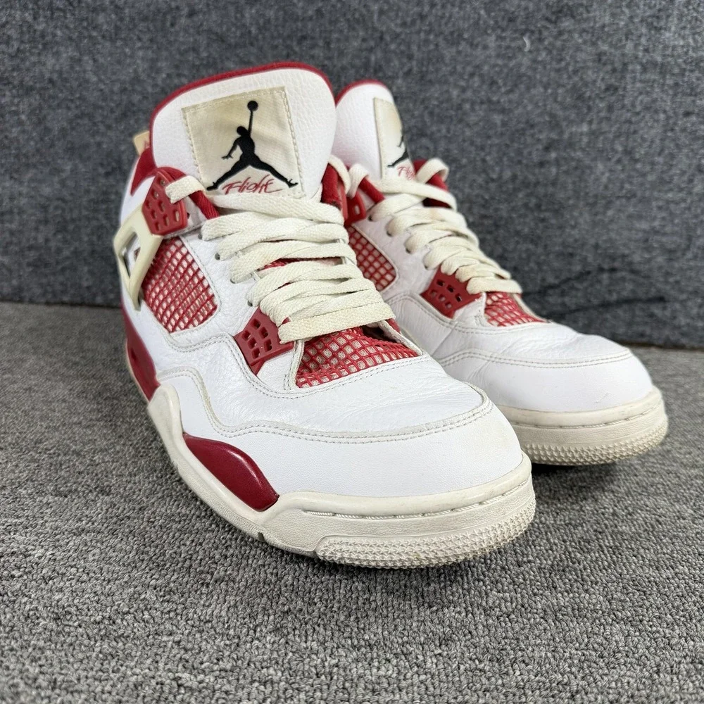 Jordan Air Jordan 4 Retro Alternate 89 Shoes Mens 10.5 White Sneakers 308497 106